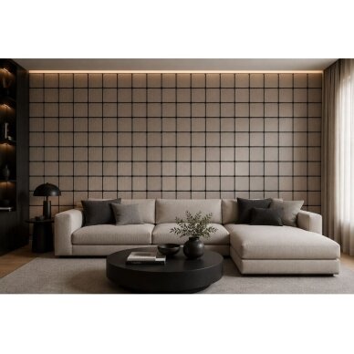 Decorative Acoustic Wall | Ceiling Panel | Square Elements | Interior Cladding | 605x600x18mm | MDF + PET | Oak Finish 2 Decorative Acoustic Wall | Ceiling Panel | Square Elements | Interior Cladding | 605x600x18mm | MDF + PET | Oak Finish 2