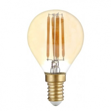 Декоративная LED лампа E14 | 4W | 2500K | 400lm | 300° | 45 x 78 мм | золотая | IP20 | Optonica SP4-A4 Декоративная LED лампа E14 | 4W | 2500K | 400lm | 300° | 45 x 78 мм | золотая | IP20 | Optonica SP4-A4
