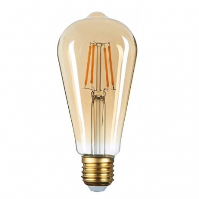 Dekoratīva LED spuldze E27 | 4 W | 2500 K | 400 lm | 300° | 64 x 140 mm | zelta | IP20 | Optonica SP4-A4 Dekoratīva LED spuldze E27 | 4 W | 2500 K | 400 lm | 300° | 64 x 140 mm | zelta | IP20 | Optonica SP4-A4