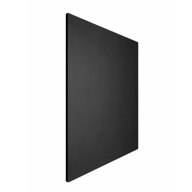 Dekoracyjny panel wentylatora | EON D100/125 | 179x179 mm | szkło | matowy czarny kolor