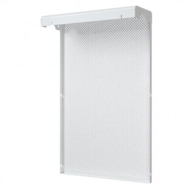 Dekoratiivne terasest radiaatori rest – viimistlus | 4-sektsioonilisele malmradiaatorile | perforeeritud | metallist | 390x610x140mm | valge | DRG4 perf 1 Dekoratiivne terasest radiaatori rest – viimistlus | 4-sektsioonilisele malmradiaatorile | perforeeritud | metallist | 390x610x140mm | valge | DRG4 perf 1
