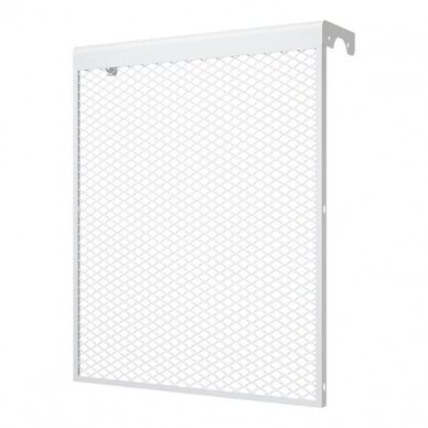 Dekoratīvs tērauda radiatora režģis – apdare | 5 sekciju čuguna radiatoram | metāla | 490x610x140mm | balts | DRG5 Dekoratīvs tērauda radiatora režģis – apdare | 5 sekciju čuguna radiatoram | metāla | 490x610x140mm | balts | DRG5