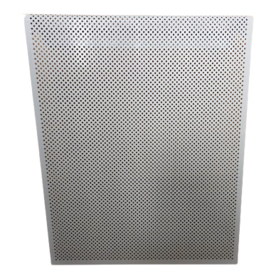 Decorative steel radiator grille – cover | for 5-section cast iron radiator | perforated | metal | 490x610x140mm | white | DRG5 perf 2