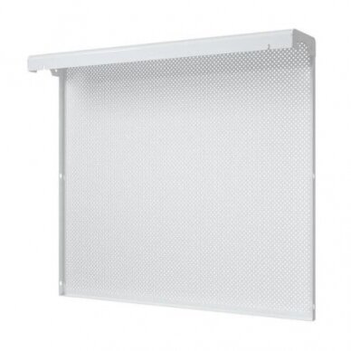 Decorative steel radiator grille – cover | for 7-section cast iron radiator | perforated | metal | 690x610x140mm | white | DRG7 perf 1 Decorative steel radiator grille – cover | for 7-section cast iron radiator | perforated | metal | 690x610x140mm | white | DRG7 perf 1