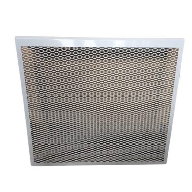 Ozdobna stalowa kratka na grzejnik – obudowa | do 7-sekcyjnego grzejnika żeliwnego | metalowa | 690x610x140mm | biała | DRG7