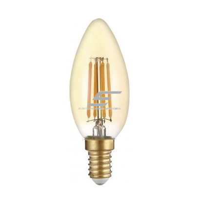 Декоративная LED лампа E14 | форма свечи | 4W | 2500K | 400lm | 300° | 35 x 98 мм | золотая | IP20 | Optonica SP4-A4 Декоративная LED лампа E14 | форма свечи | 4W | 2500K | 400lm | 300° | 35 x 98 мм | золотая | IP20 | Optonica SP4-A4