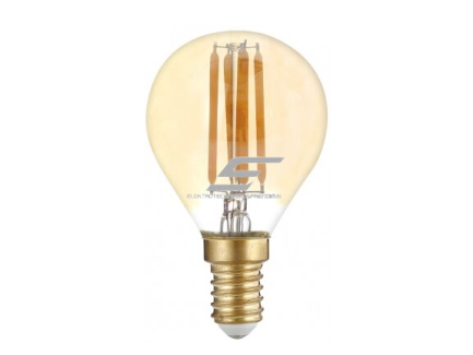 Dekoratyvinė LED lemputė E14 | 4W | 2500K | 400lm | 300° | 45 x 78 mm | auksinė | IP20 | Optonica SP4-A4 Dekoratyvinė LED lemputė E14 | 4W | 2500K | 400lm | 300° | 45 x 78 mm | auksinė | IP20 | Optonica SP4-A4