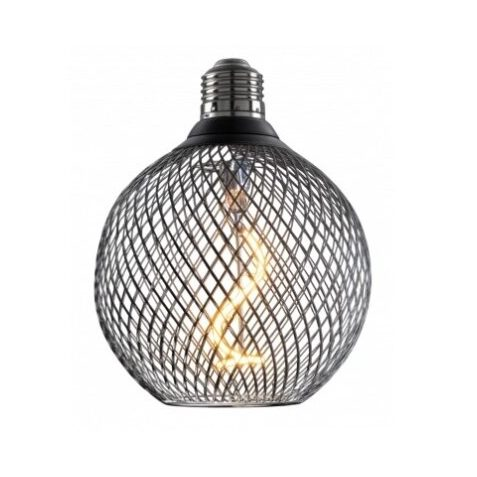 Decorative LED lamp E27 | with openwork black shade | 2.5W | 1800K | 188 lm | 300° | 125 x 150 mm | IP20 | Optonica SP3-B1 Decorative LED lamp E27 | with openwork black shade | 2.5W | 1800K | 188 lm | 300° | 125 x 150 mm | IP20 | Optonica SP3-B1