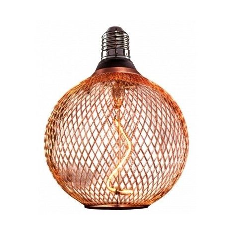 Dekoratīva LED lampa E27 | ar ažūru vara abažūru | 2,5 W | 1800K | 188 lm | 300° | 125 x 150 mm | IP20 | Optonica SP3-B1 Dekoratīva LED lampa E27 | ar ažūru vara abažūru | 2,5 W | 1800K | 188 lm | 300° | 125 x 150 mm | IP20 | Optonica SP3-B1