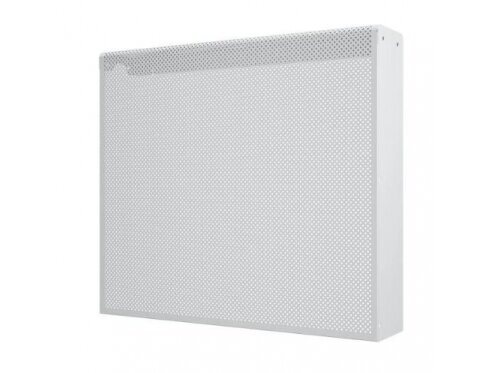 Dekoratyvinės plieninės radiatorių grotelės - apdaila | 6 sekcijų ketaus radiatoriui | perforuotos | metalinės | 590x610x140mm | balta | DRG6 perf 3 Dekoratyvinės plieninės radiatorių grotelės - apdaila | 6 sekcijų ketaus radiatoriui | perforuotos | metalinės | 590x610x140mm | balta | DRG6 perf 3