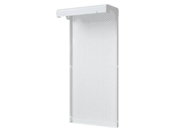 Dekoratyvinės plieninės radiatorių grotelės - apdaila | 3 sekcijų ketaus radiatoriui | perforuotos | metalinės | 290x610x140mm | balta | DRG3 perf 1 Dekoratyvinės plieninės radiatorių grotelės - apdaila | 3 sekcijų ketaus radiatoriui | perforuotos | metalinės | 290x610x140mm | balta | DRG3 perf 1