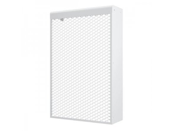 Dekoratyvinės plieninės radiatorių grotelės - apdaila | 4 sekcijų ketaus radiatoriui | metalinės | 390x610x140mm | balta | DRG4 3 Dekoratyvinės plieninės radiatorių grotelės - apdaila | 4 sekcijų ketaus radiatoriui | metalinės | 390x610x140mm | balta | DRG4 3
