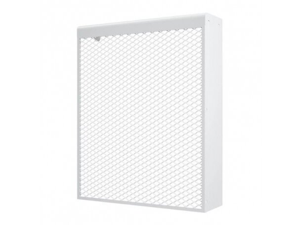 Dekoratyvinės plieninės radiatorių grotelės - apdaila | 5 sekcijų ketaus radiatoriui | metalinės | 490x610x140mm | balta | DRG5 3 Dekoratyvinės plieninės radiatorių grotelės - apdaila | 5 sekcijų ketaus radiatoriui | metalinės | 490x610x140mm | balta | DRG5 3