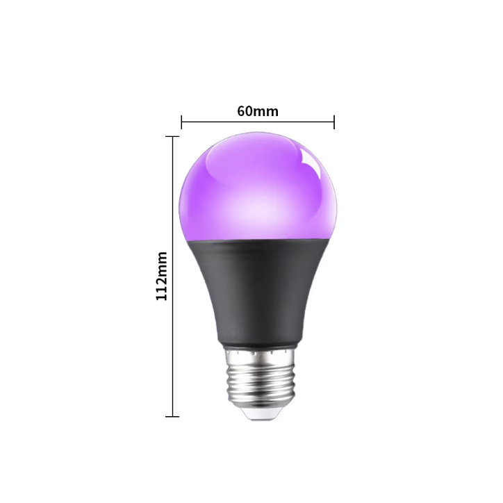 Ultraviolet LED lamp | 10W | E27 | 85–265V | 500 lm | 30,000 h | for decorative lighting and fluorescence effects 1 Ultraviolet LED lamp | 10W | E27 | 85–265V | 500 lm | 30,000 h | for decorative lighting and fluorescence effects 1