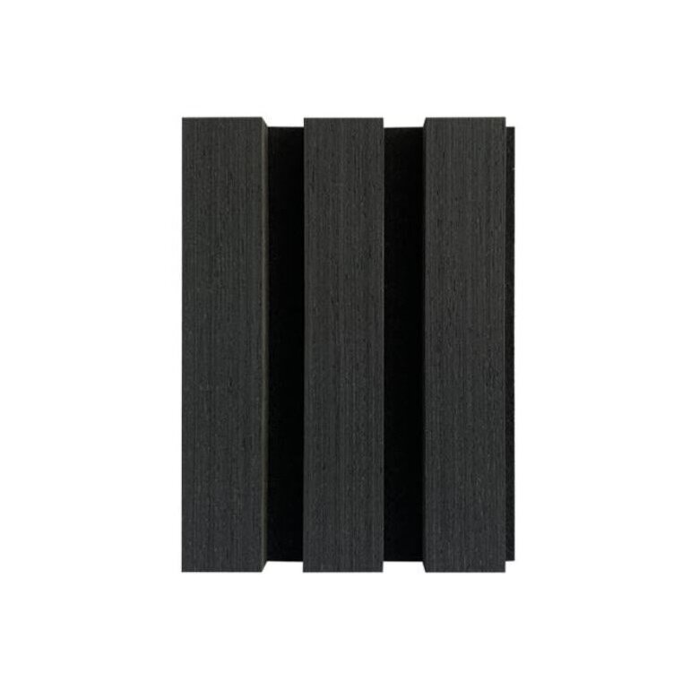 Dekoratiivne akustiline seina | laepaneel | liistpaneel | siseviimistlus | 3000x600x22mm | MDF + PET | musta tamme imitatsioon Dekoratiivne akustiline seina | laepaneel | liistpaneel | siseviimistlus | 3000x600x22mm | MDF + PET | musta tamme imitatsioon
