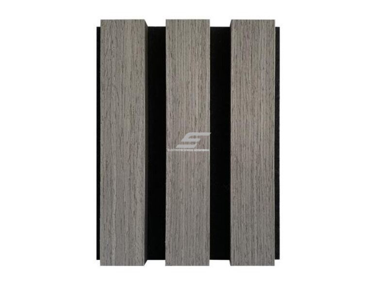 Dekoratyvinė akustinė sienų | lubų plokštė | lamelė | apdaila | 2400x600x22mm | MDF + PET | pilko ąžuolo imitacija Dekoratyvinė akustinė sienų | lubų plokštė | lamelė | apdaila | 2400x600x22mm | MDF + PET | pilko ąžuolo imitacija