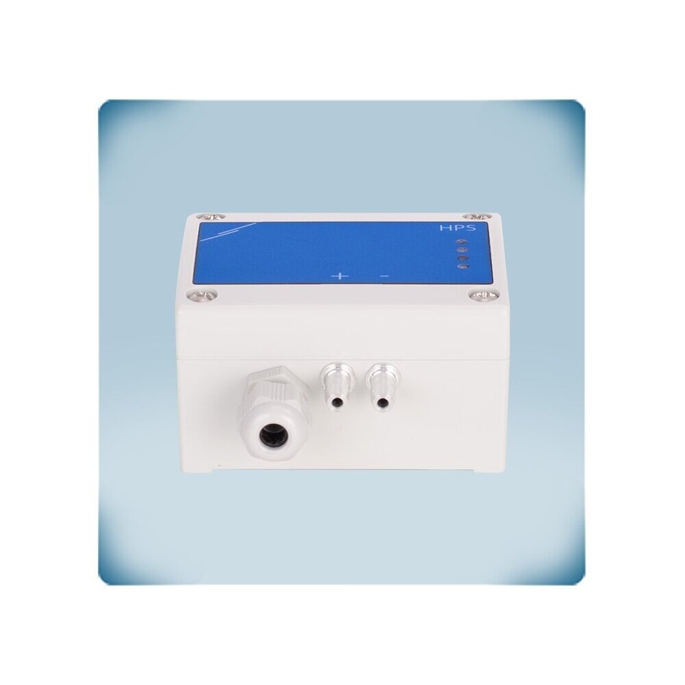 Diferentsiaalrõhu PI-kontroller ventilaatoritele | 0-2000Pa | 0-10VDC/0-20mA/PWM | Modbus RTU | 24VAC/VDC | IP65 | Sentera Controls | HPSPG-2K0 3