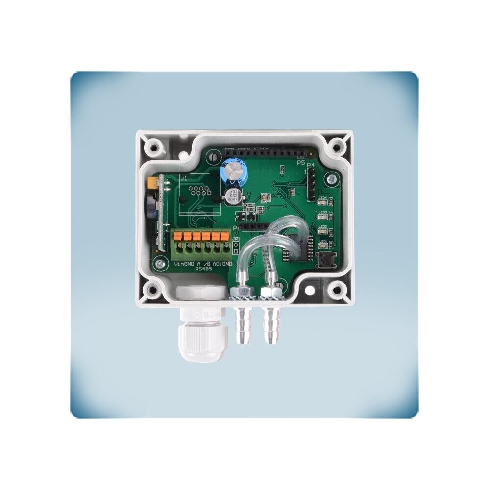 Diferentsiaalrõhu PI-kontroller ventilaatoritele | 0-2000Pa | 0-10VDC/0-20mA/PWM | Modbus RTU | 24VDC | IP65 | Sentera Controls | HPSPF-2K0 5