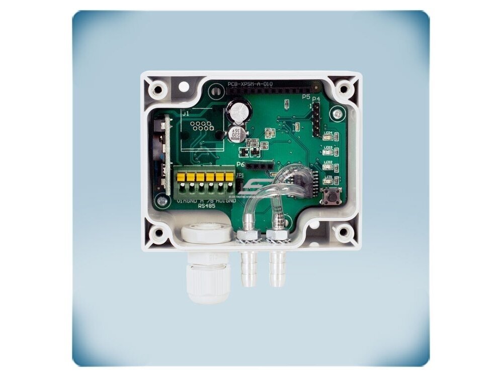 Diferencinio slėgio PI valdiklis sklendžių pavaroms | 0-2000Pa | 0-10VDC/0-20mA/PWM | Modbus RTU | 24VDC | IP65 | Sentera Controls | HPSAF-2K0 5