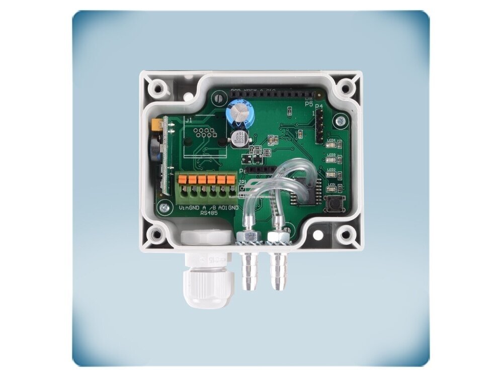 Diferencinio slėgio PI valdiklis ventiliatoriams | 0-1000Pa | 0-10VDC/0-20mA/PWM | Modbus RTU | 24VDC | IP65 | Sentera Controls | HPSPF-1K0 5