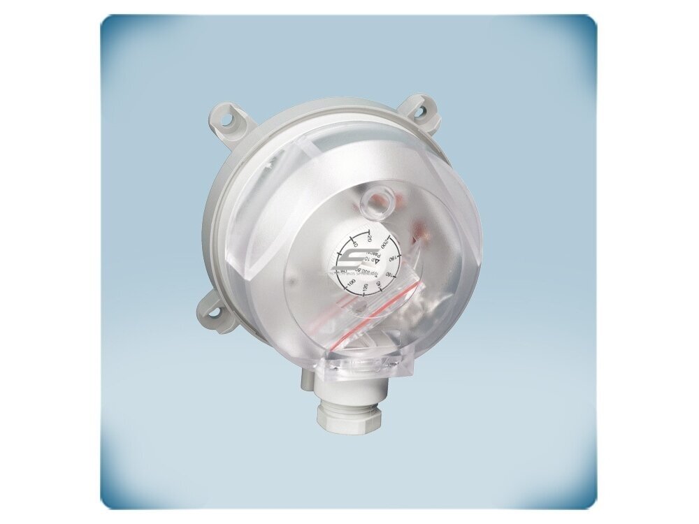 Diferencinio slėgio relė | 20-200Pa | perjungiamas kontaktas | 250VAC | IP54 | Sentera Controls | PSW--200