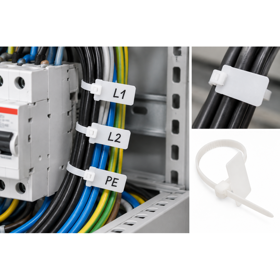 Cable ties with marking tag | 2.5x100mm | white | 100 pcs. | IEK | 4606056167535 2 Cable ties with marking tag | 2.5x100mm | white | 100 pcs. | IEK | 4606056167535 2