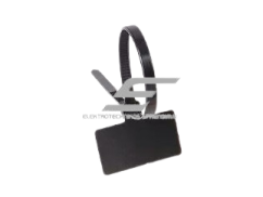 Dirželiai su markiravimo kortele | 4x220mm | juodi | 100vnt. Dirželiai su markiravimo kortele | 4x220mm | juodi | 100vnt.