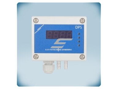 Diferencinio slėgio daviklis su ekranu | 0-2000Pa | 0-10VDC/0-20mA/PWM | Modbus RTU | 24VDC | 4 laidų | IP65 | Sentera Controls | DPS-F-2K0 Diferencinio slėgio daviklis su ekranu | 0-2000Pa | 0-10VDC/0-20mA/PWM | Modbus RTU | 24VDC | 4 laidų | IP65 | Sentera Controls | DPS-F-2K0