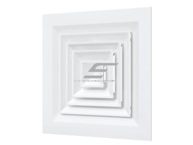 Difuzorius 295x295mm | 4 krypčių | vėdinimo | ventiliacijos sistemoms | aliuminis | baltas | D3030A4V Difuzorius 295x295mm | 4 krypčių | vėdinimo | ventiliacijos sistemoms | aliuminis | baltas | D3030A4V