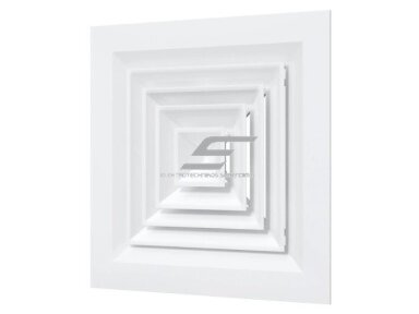 Difuzorius 595x595mm | 4 krypčių | vėdinimo | ventiliacijos sistemoms | aliuminis | baltas | D6060A4V Difuzorius 595x595mm | 4 krypčių | vėdinimo | ventiliacijos sistemoms | aliuminis | baltas | D6060A4V