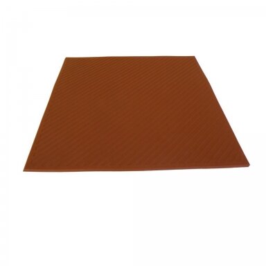 Dielectric rubber mat for electricians | 750x750x7mm | 1000V | with inspection certificate | brown