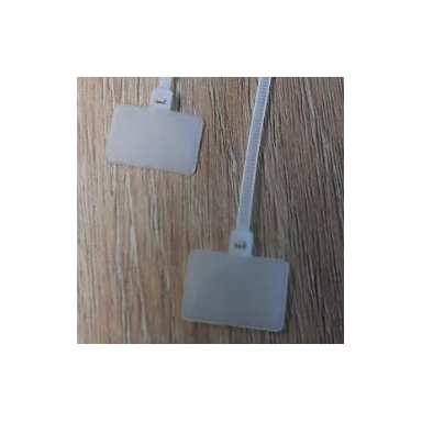 Cable Ties with Marking Tag | 3 × 220 mm | White | 100 pcs. | 4772124000414 Cable Ties with Marking Tag | 3 × 220 mm | White | 100 pcs. | 4772124000414