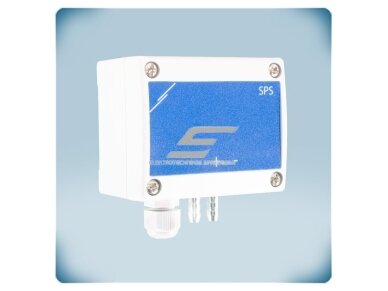 Diferencinio slėgio valdiklis su 2 nuostatomis | 0-2000Pa | 0-10VDC/0-20mA/PWM | Modbus RTU | 24VDC | IP65 | Sentera Controls | SPS2F-2K0 2
