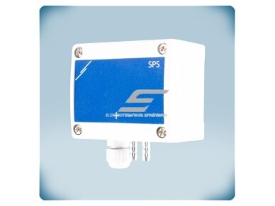 Diferencinio slėgio valdiklis su 2 nuostatomis | 0-2000Pa | 0-10VDC/0-20mA/PWM | Modbus RTU | 24VDC | IP65 | Sentera Controls | SPS2F-2K0