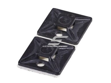 Lipni aikštelė | dirželiui tvirtinti | 19x19mm | juoda | 100 vnt. | Haupa | 262161 Lipni aikštelė | dirželiui tvirtinti | 19x19mm | juoda | 100 vnt. | Haupa | 262161