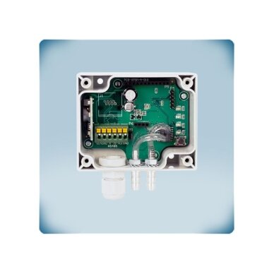 Differential pressure PI controller for damper actuators | 0-2000Pa | 0-10VDC/0-20mA/PWM | Modbus RTU | 24VAC/VDC | IP65 | Sentera Controls | HPSAG-2K0 5