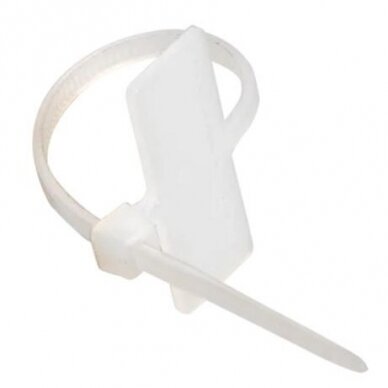 Cable ties with marking tag | 2.5x100mm | white | 100 pcs. | IEK | 4606056167535 Cable ties with marking tag | 2.5x100mm | white | 100 pcs. | IEK | 4606056167535