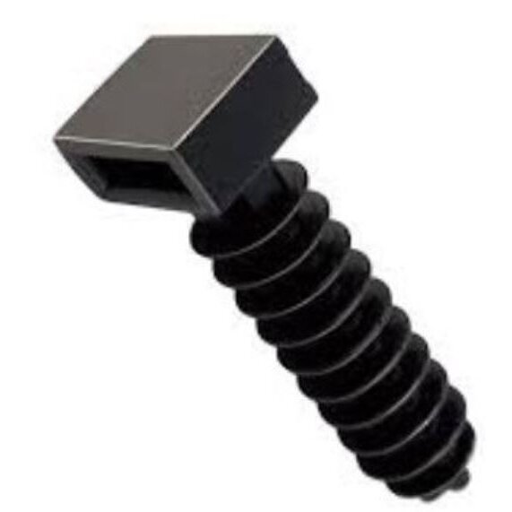 Cable tie mounting clip | nail-in masonry type | 37 mm | black | 100 pcs | 4772124000384