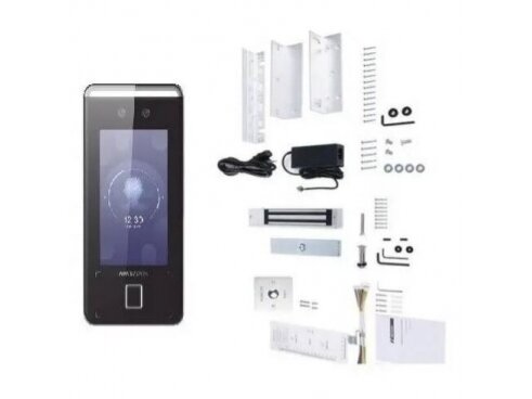 Domofonas | telefonspynė | pasikalbėjimo įrenginio komplektas | su kamera | 2MP | 12VDC | IP65 | Hikvision | DS-KAS541 1