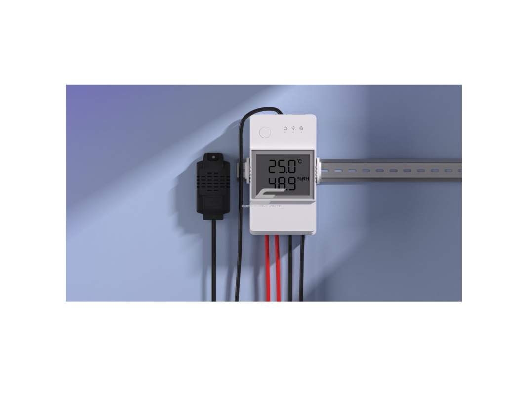 Išmanus skaitmeninis temperatūros ir drėgmės valdiklis | 16A | 100-240VAC | baltas | DIN | Wi-Fi | TH Elite | SONOFF | THR316D | 6920075777529 11