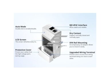 Išmanus skaitmeninis temperatūros ir drėgmės valdiklis | 20A | 100-240VAC | baltas | DIN | Wi-Fi | TH Elite | SONOFF | THR320D | 6920075777543 Išmanus skaitmeninis temperatūros ir drėgmės valdiklis | 20A | 100-240VAC | baltas | DIN | Wi-Fi | TH Elite | SONOFF | THR320D | 6920075777543