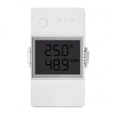 Viedais digitālais temperatūras un mitruma kontrolieris | 20A | 100-240VAC | balts | DIN | Wi-Fi | TH Elite | SONOFF | THR320D | 6920075777543 Viedais digitālais temperatūras un mitruma kontrolieris | 20A | 100-240VAC | balts | DIN | Wi-Fi | TH Elite | SONOFF | THR320D | 6920075777543