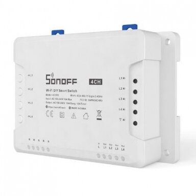 Inteligentny przełącznik zdalny | 4 kanały | 16A | 3500W | 100-240V | Wi-Fi | SONOFF | 4CHR3