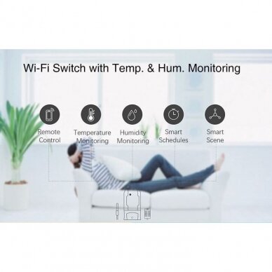 Inteligentny sterownik wilgotności i temperatury | czujnik | 1 kanał | 3500W | 100-240V | Wi-Fi | SONOFF | TH16 3