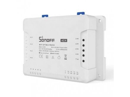 Išmanus nuotolinis jungiklis | 4 kanalų | 16A | 3500W | 100-240V | Wi-Fi | SONOFF | 4CHR3 | 6920075775822 Išmanus nuotolinis jungiklis | 4 kanalų | 16A | 3500W | 100-240V | Wi-Fi | SONOFF | 4CHR3 | 6920075775822