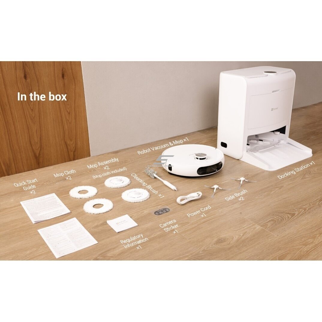 Smart | Automatic Vacuum Cleaner Robot | with Suction and Mopping Function | White | EZVIZ CS-RS2-TWT2 6