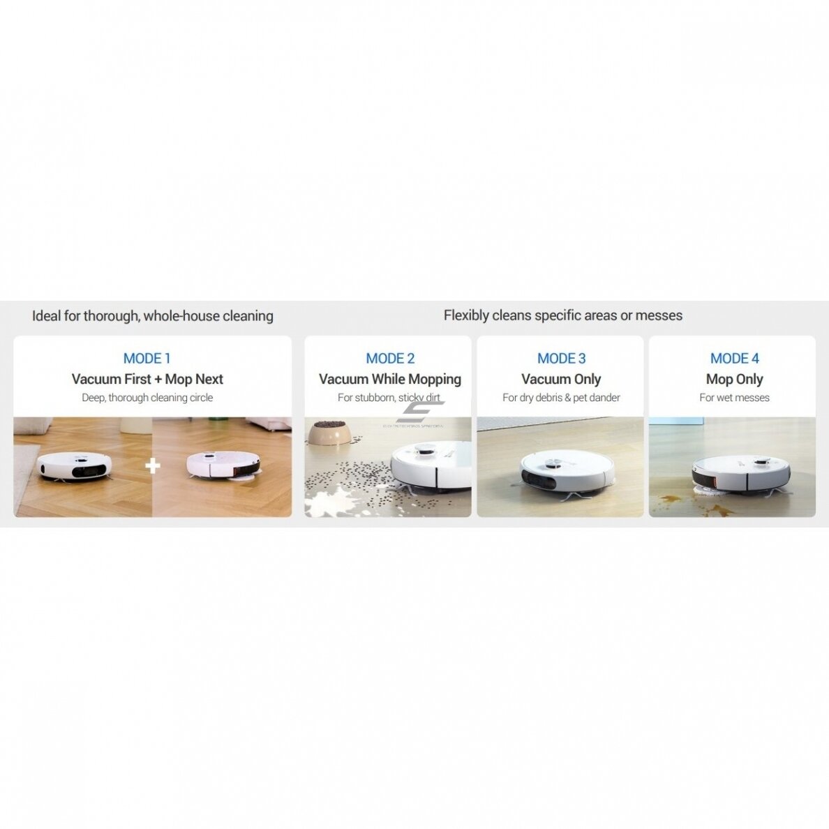 Smart | Automatic Vacuum Cleaner Robot | with Suction and Mopping Function | White | EZVIZ CS-RS2-TWT2 4 Smart | Automatic Vacuum Cleaner Robot | with Suction and Mopping Function | White | EZVIZ CS-RS2-TWT2 4