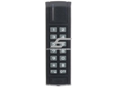 Prieigos valdiklis | išorinis kortelių skaitytuvas su klaviatūra | 12VDC | 150x46x23mm | IP65 | juodas | ROGER | PR311SE-G Prieigos valdiklis | išorinis kortelių skaitytuvas su klaviatūra | 12VDC | 150x46x23mm | IP65 | juodas | ROGER | PR311SE-G