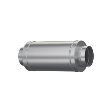 Duct silencer | for ventilation | air ventilation systems | D200 | 600mm | silver | galvanized steel | 200DUS60 Duct silencer | for ventilation | air ventilation systems | D200 | 600mm | silver | galvanized steel | 200DUS60