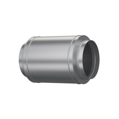 Duct silencer | for ventilation | air ventilation systems | D400 | 600mm | silver | galvanized steel | 400DUS60 Duct silencer | for ventilation | air ventilation systems | D400 | 600mm | silver | galvanized steel | 400DUS60